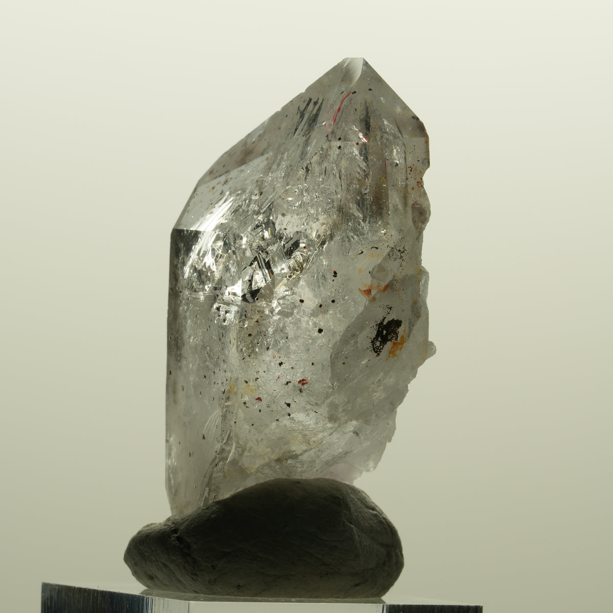 Enhydro Skelett Phantom Amethyst mit Hämatit, 1x Blase Streep Mine, Namibia 51*30*17mm #15134