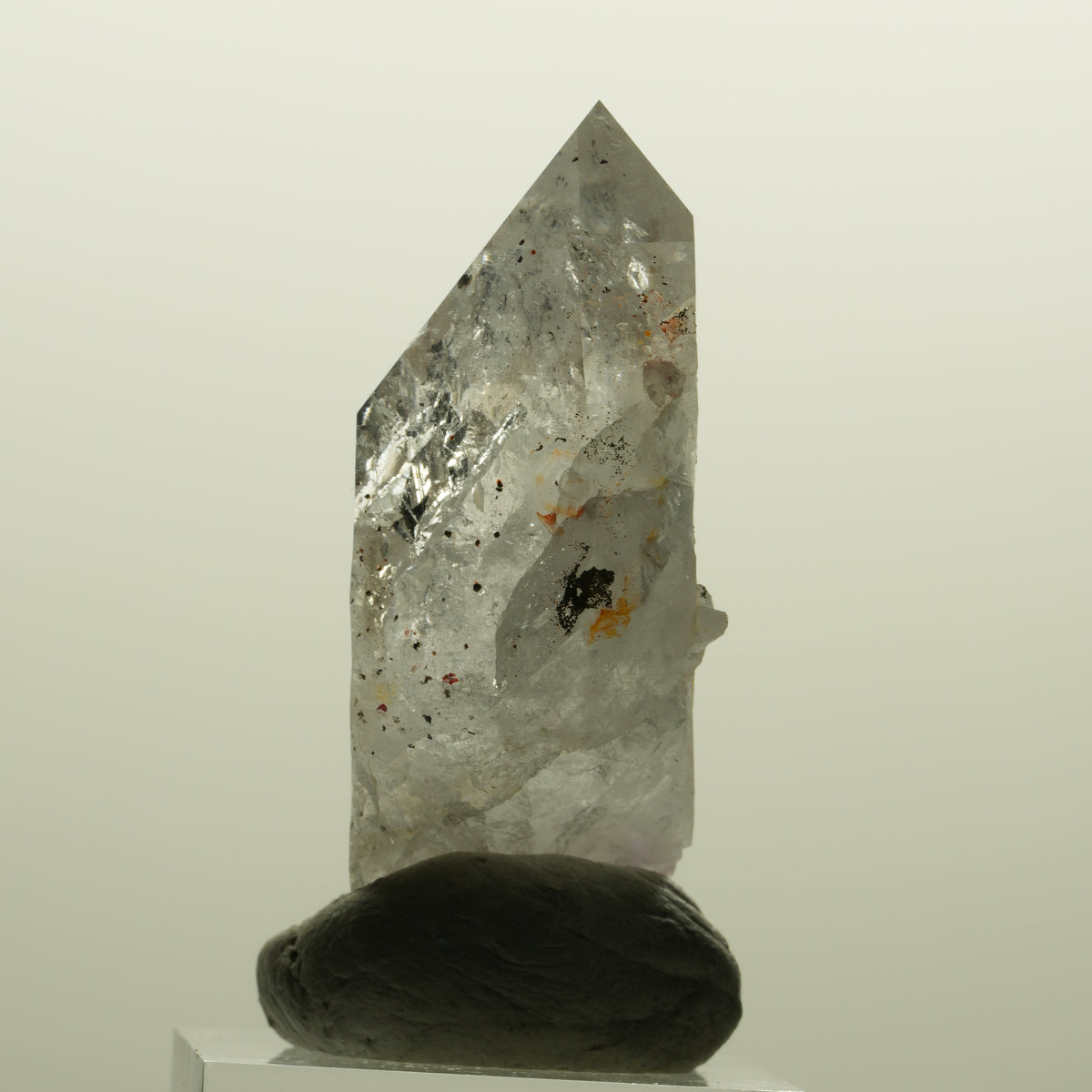 Enhydro Skelett Phantom Amethyst mit Hämatit, 1x Blase Streep Mine, Namibia 51*30*17mm #15134