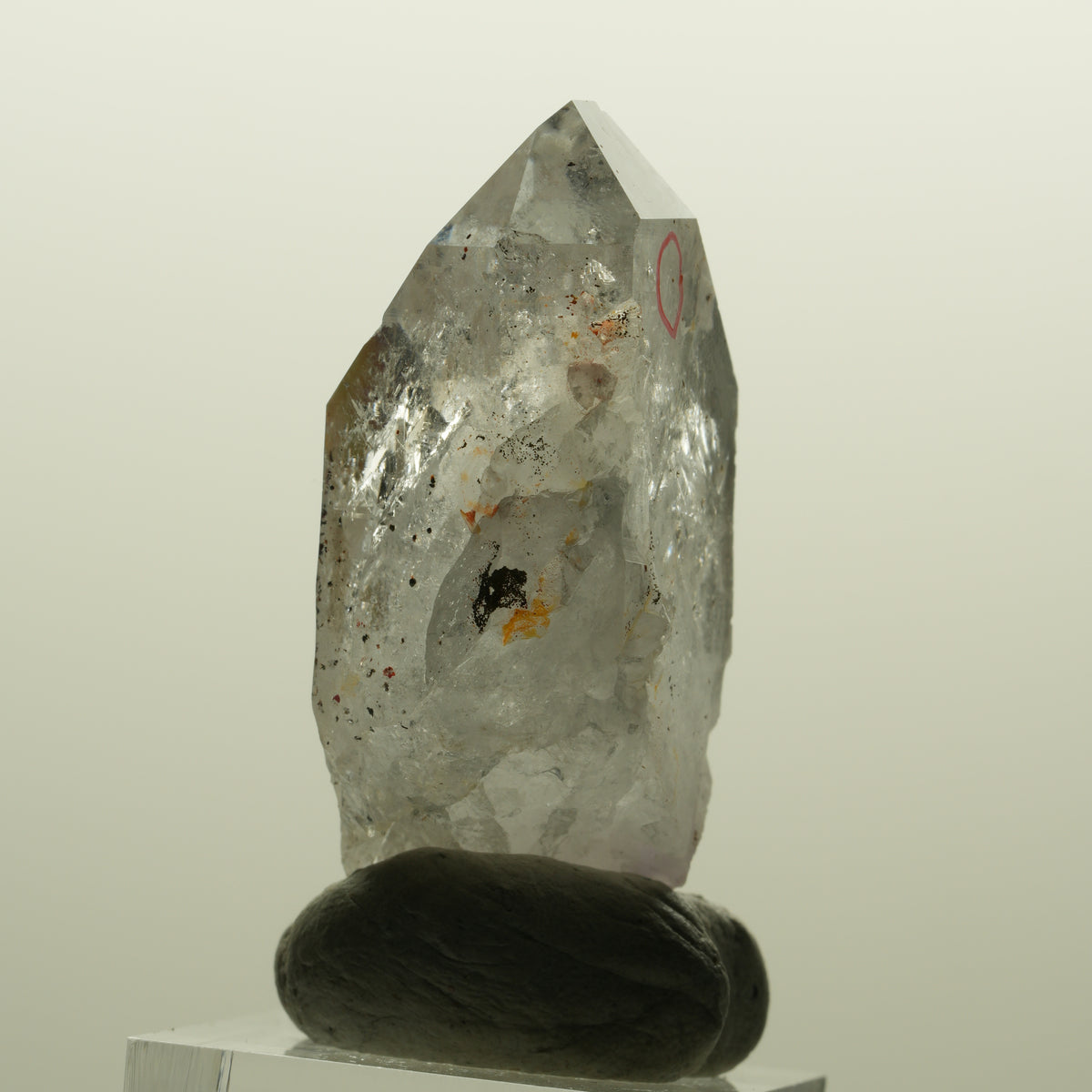 Enhydro Skelett Phantom Amethyst mit Hämatit, 1x Blase Streep Mine, Namibia 51*30*17mm #15134