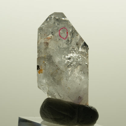 Enhydro Skelett Phantom Amethyst mit Hämatit, 1x Blase Streep Mine, Namibia 51*30*17mm #15134