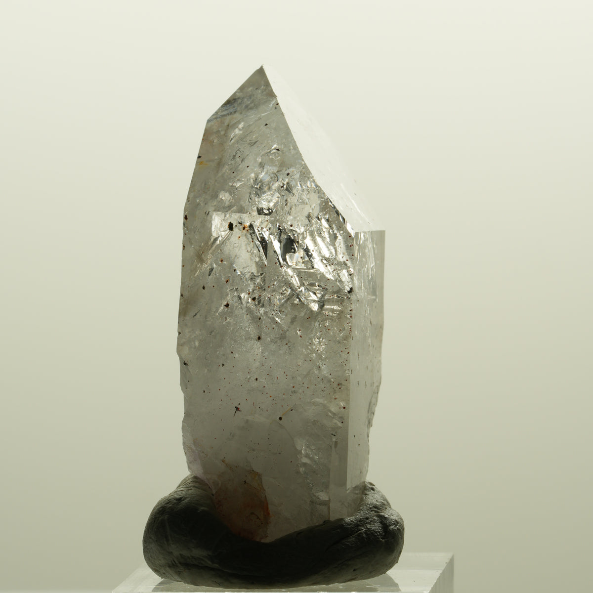 Enhydro Skelett Phantom Amethyst mit Hämatit, 1x Blase Streep Mine, Namibia 51*30*17mm #15134