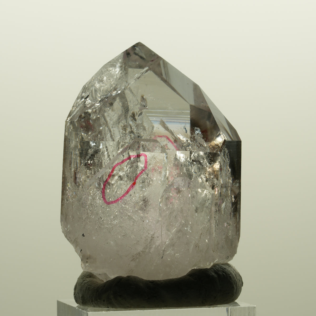 Enhydro Harlekin Lemurian Skelett Phantom Amethyst 2x Blase Streep Mine Namibia 48*32*25mm #15135