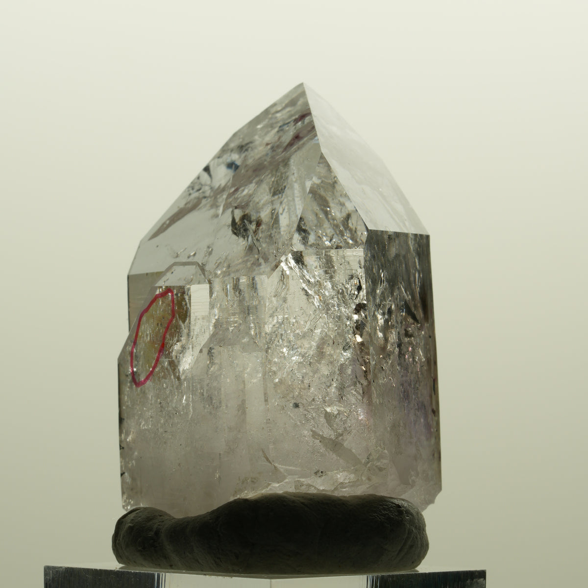Enhydro Harlekin Lemurian Skelett Phantom Amethyst 2x Blase Streep Mine Namibia 48*32*25mm #15135