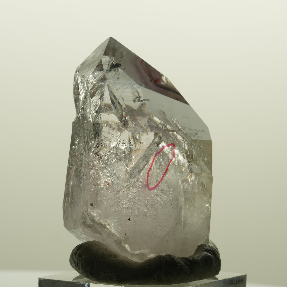 Enhydro Harlekin Lemurian Skelett Phantom Amethyst 2x Blase Streep Mine Namibia 48*32*25mm #15135