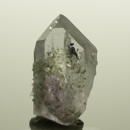 Skelett Phantom Amethyst mit Prehnit, Analcim Streep Mine, Namibia 46*27*24mm #15139