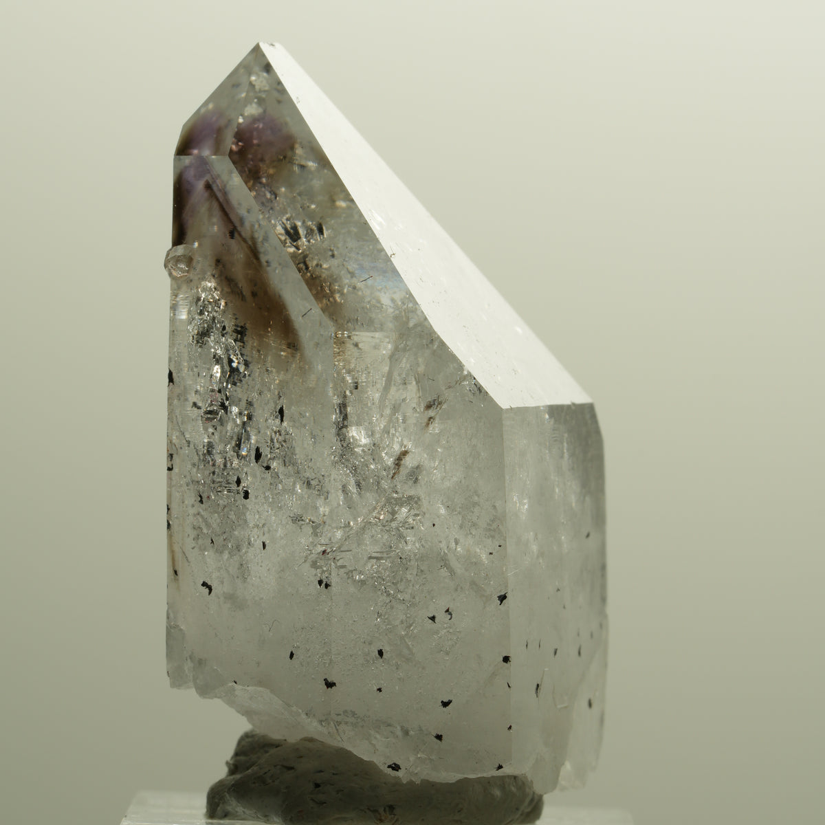Enhydro Lemurian Phantom Amethyst, Analcim Hämatit 1x Blase Streep Mine Namibia 48*33*22mm #15140