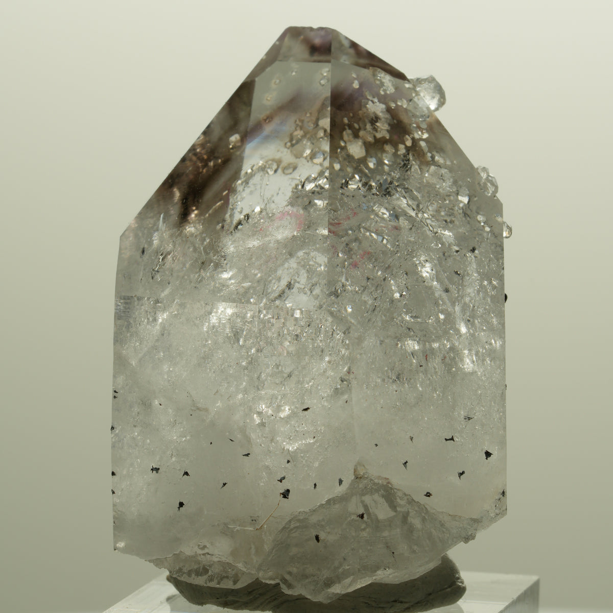 Enhydro Lemurian Phantom Amethyst, Analcim Hämatit 1x Blase Streep Mine Namibia 48*33*22mm #15140