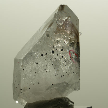 Enhydro Lemurian Phantom Amethyst, Analcim Hämatit 1x Blase Streep Mine Namibia 48*33*22mm #15140