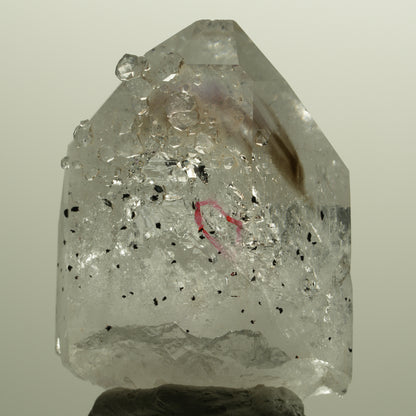 Enhydro Lemurian Phantom Amethyst, Analcim Hämatit 1x Blase Streep Mine Namibia 48*33*22mm #15140