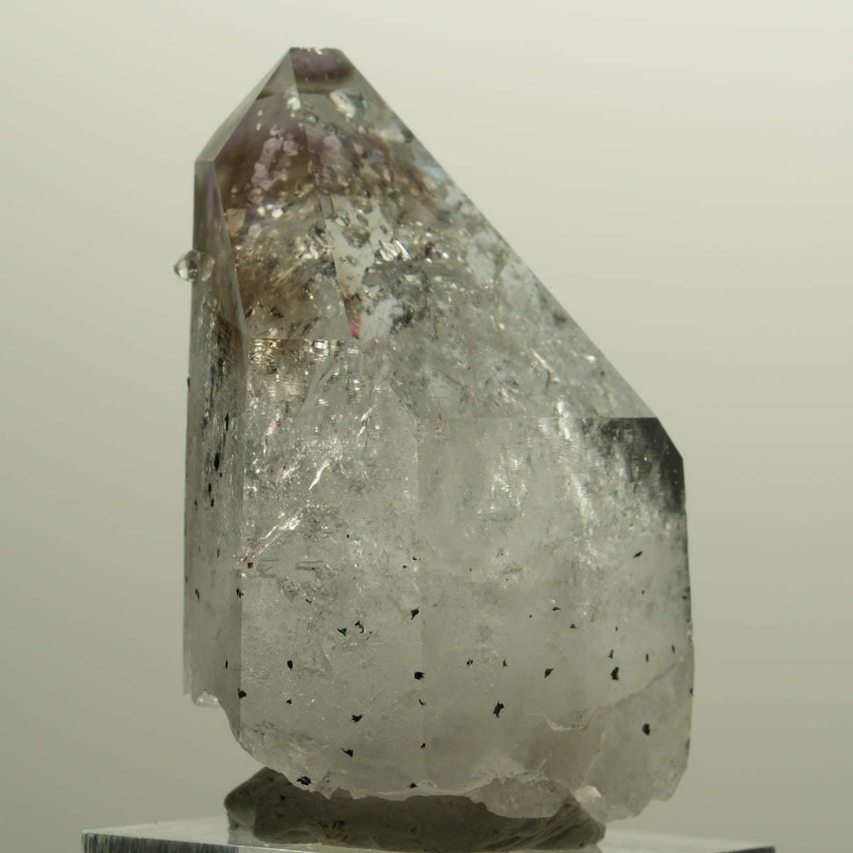 Enhydro Lemurian Phantom Amethyst, Analcim Hämatit 1x Blase Streep Mine Namibia 48*33*22mm #15140