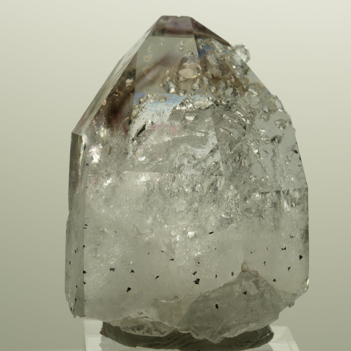 Enhydro Lemurian Phantom Amethyst, Analcim Hämatit 1x Blase Streep Mine Namibia 48*33*22mm #15140