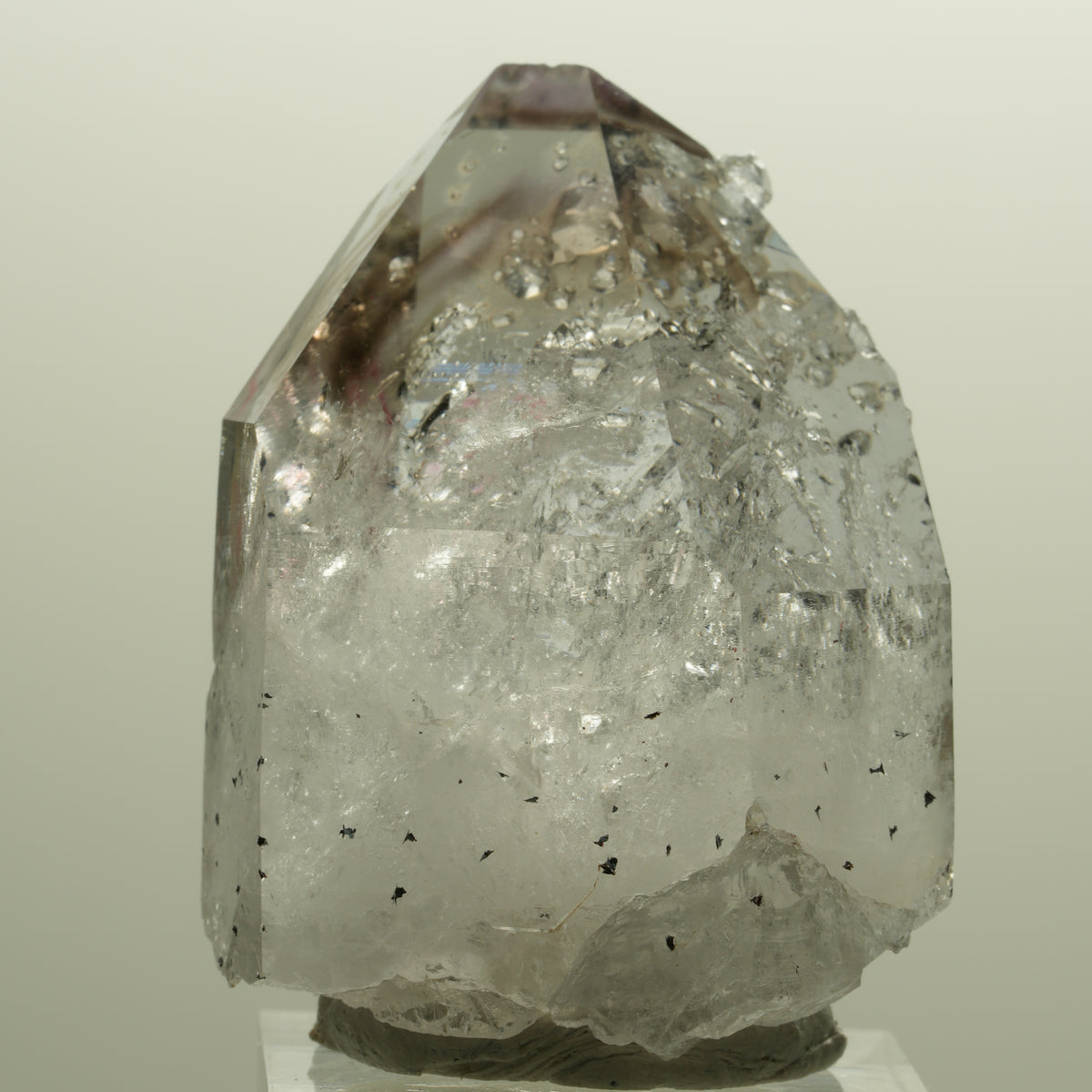 Enhydro Lemurian Phantom Amethyst, Analcim Hämatit 1x Blase Streep Mine Namibia 48*33*22mm #15140