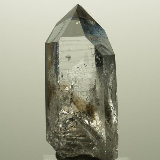 Lemurian Skelett Phantom Amethyst mit Analcim Streep Mine, Namibia 54*26*22mm #15141
