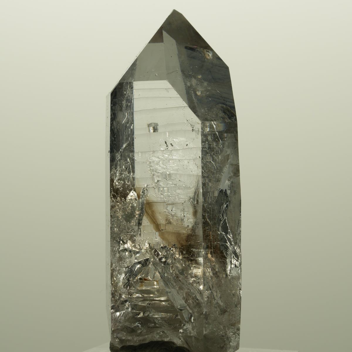 Lemurian Skelett Phantom Amethyst mit Analcim Streep Mine, Namibia 54*26*22mm #15141