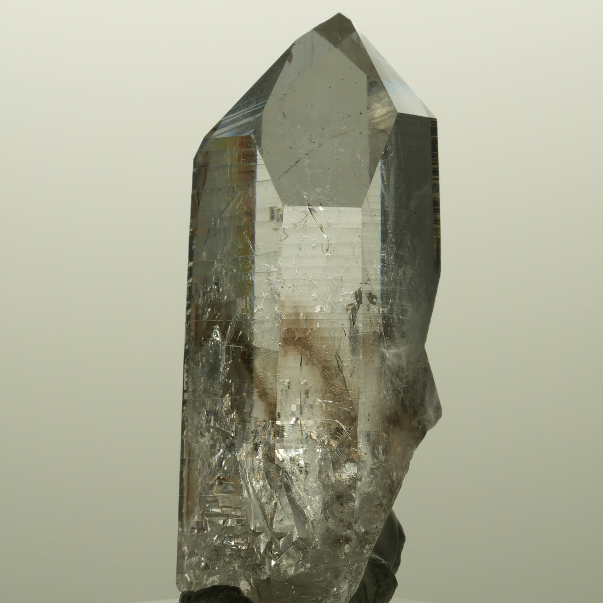 Lemurian Skelett Phantom Amethyst mit Analcim Streep Mine, Namibia 54*26*22mm #15141
