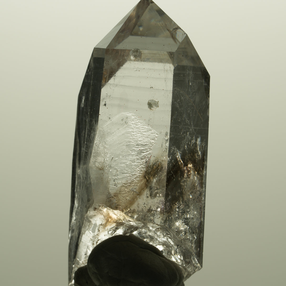 Lemurian Skelett Phantom Amethyst mit Analcim Streep Mine, Namibia 54*26*22mm #15141