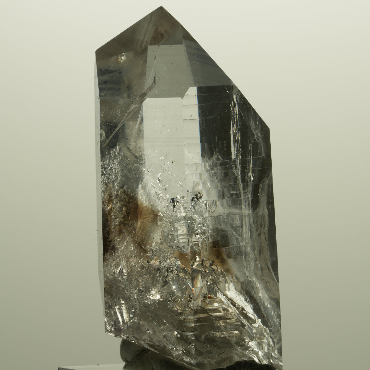 Lemurian Skelett Phantom Amethyst mit Analcim Streep Mine, Namibia 54*26*22mm #15141