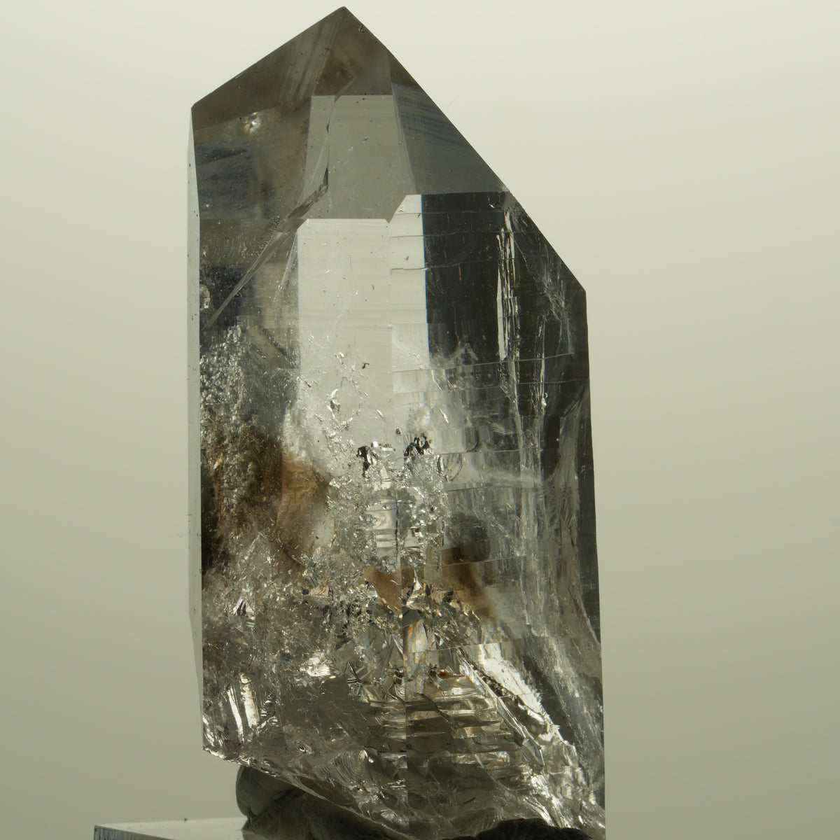 Lemurian Skelett Phantom Amethyst mit Analcim Streep Mine, Namibia 54*26*22mm #15141