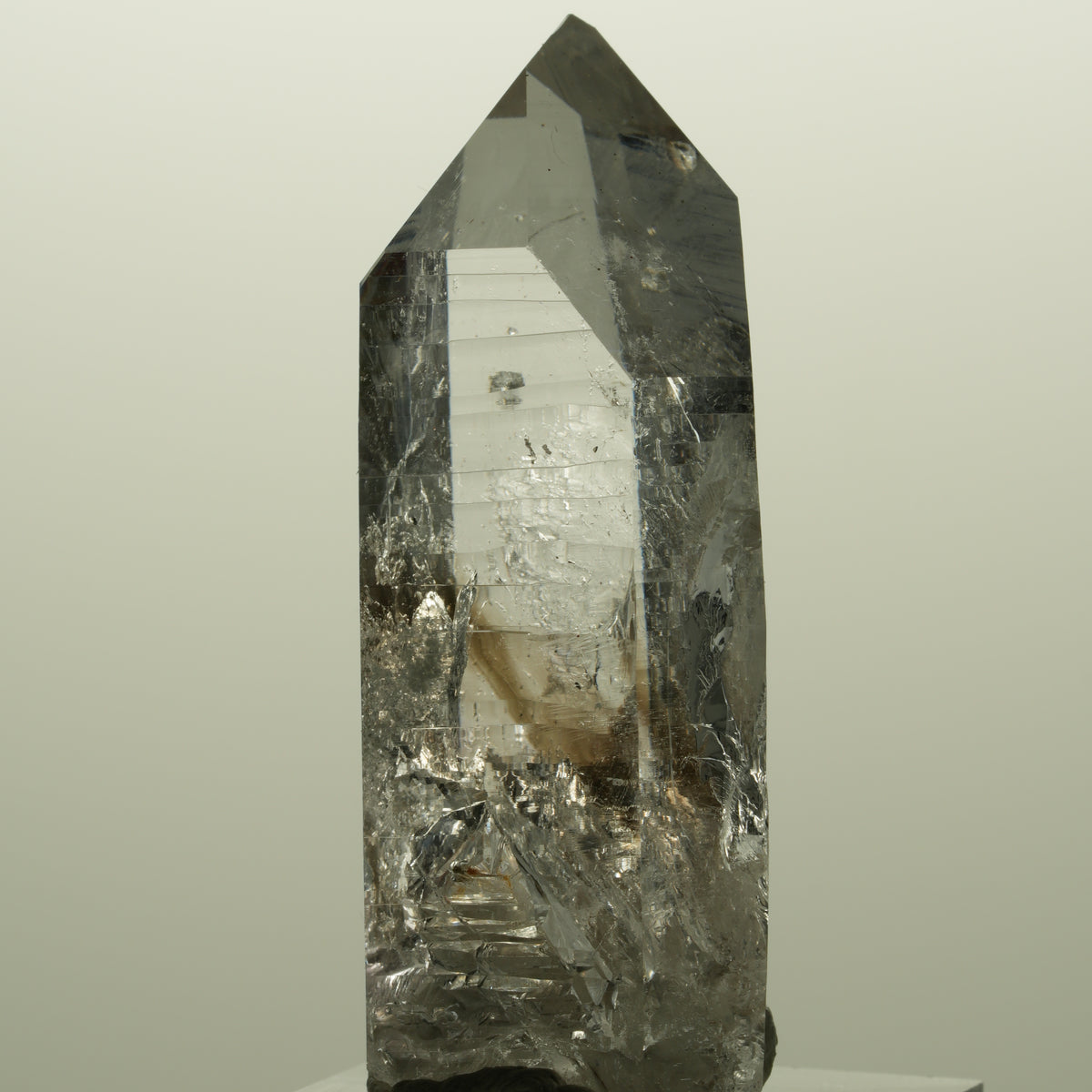 Lemurian Skelett Phantom Amethyst mit Analcim Streep Mine, Namibia 54*26*22mm #15141
