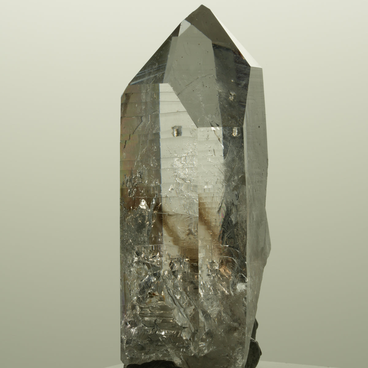 Lemurian Skelett Phantom Amethyst mit Analcim Streep Mine, Namibia 54*26*22mm #15141