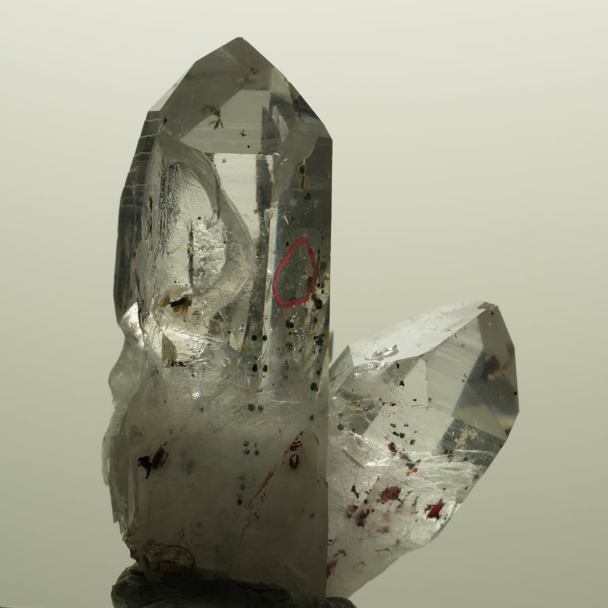Enhydro Harlekin Lemurian Phantom Amethyst, 1x Blase Streep Mine, Namibia 49*34*28mm #15142