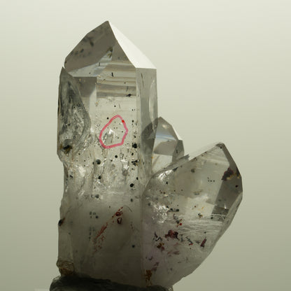 Enhydro Harlekin Lemurian Phantom Amethyst, 1x Blase Streep Mine, Namibia 49*34*28mm #15142