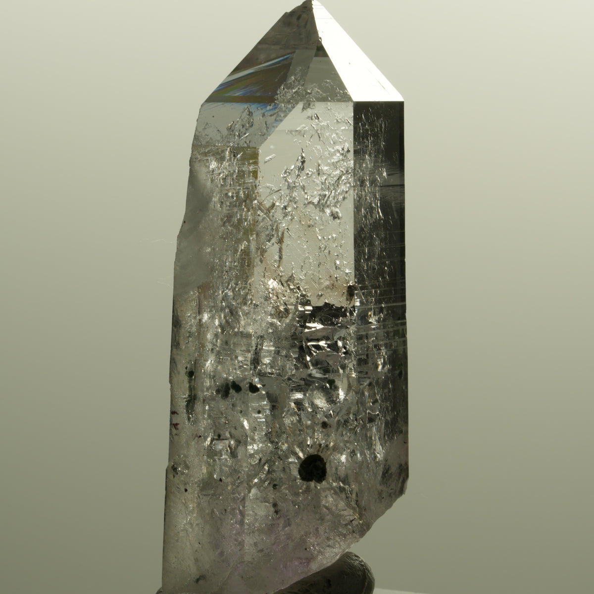Enhydro Lemurian Skelett Phantom Amethyst, Hämatit 1x Blase Streep Mine Namibia 58*23*20mm #15143