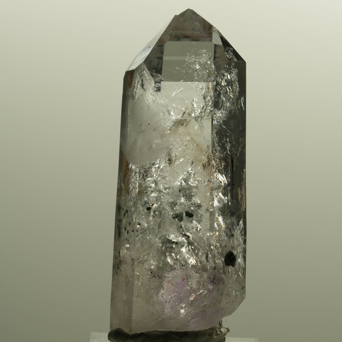 Enhydro Lemurian Skelett Phantom Amethyst, Hämatit 1x Blase Streep Mine Namibia 58*23*20mm #15143