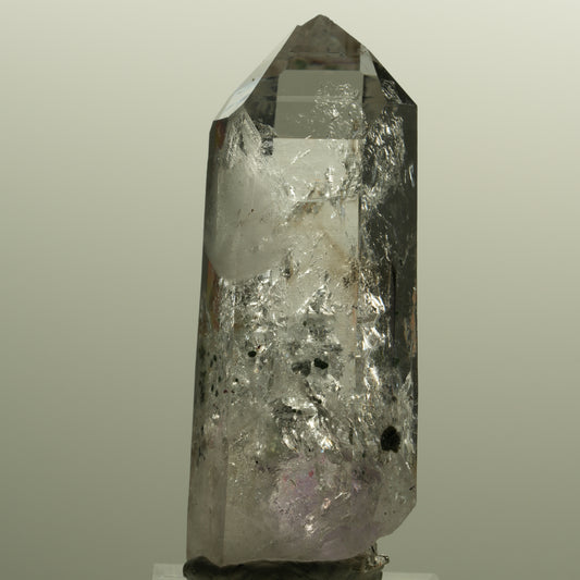 Enhydro Lemurian Skelett Phantom Amethyst, Hämatit 1x Blase Streep Mine Namibia 58*23*20mm #15143