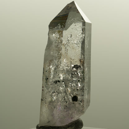 Enhydro Lemurian Skelett Phantom Amethyst, Hämatit 1x Blase Streep Mine Namibia 58*23*20mm #15143