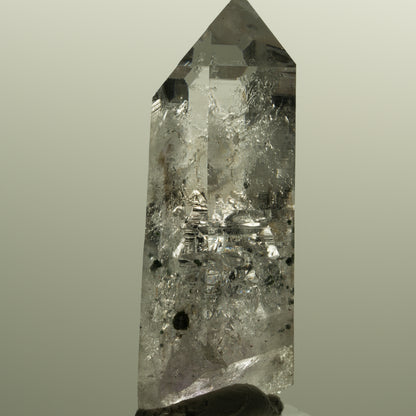 Enhydro Lemurian Skelett Phantom Amethyst, Hämatit 1x Blase Streep Mine Namibia 58*23*20mm #15143
