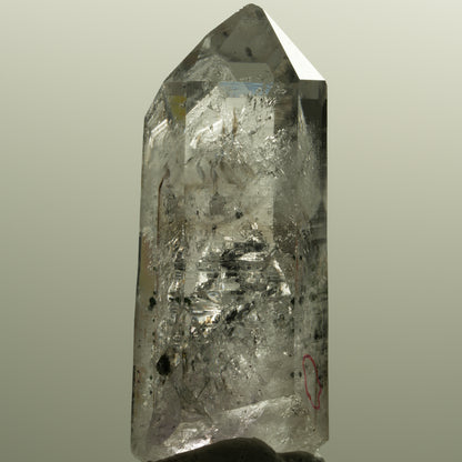 Enhydro Lemurian Skelett Phantom Amethyst, Hämatit 1x Blase Streep Mine Namibia 58*23*20mm #15143