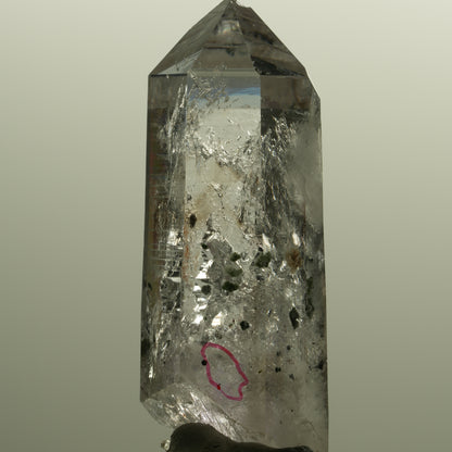 Enhydro Lemurian Skelett Phantom Amethyst, Hämatit 1x Blase Streep Mine Namibia 58*23*20mm #15143