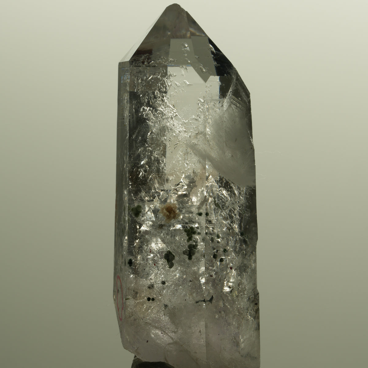 Enhydro Lemurian Skelett Phantom Amethyst, Hämatit 1x Blase Streep Mine Namibia 58*23*20mm #15143