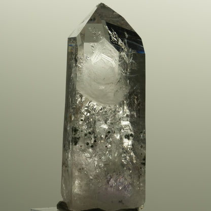 Enhydro Lemurian Skelett Phantom Amethyst, Hämatit 1x Blase Streep Mine Namibia 58*23*20mm #15143
