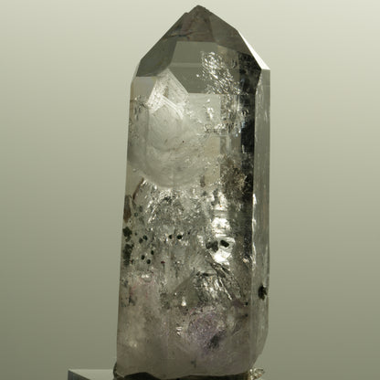 Enhydro Lemurian Skelett Phantom Amethyst, Hämatit 1x Blase Streep Mine Namibia 58*23*20mm #15143