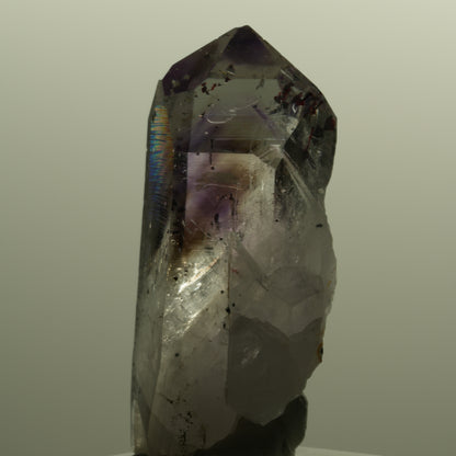 Harlekin Lemurian Phantom Amethyst mit Epidot Streep Mine, Namibia 54*26*20mm #15144