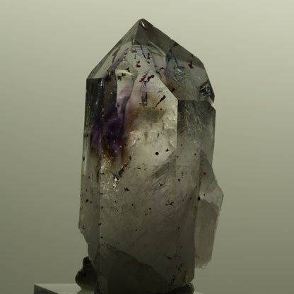 Harlekin Lemurian Phantom Amethyst mit Epidot Streep Mine, Namibia 54*26*20mm #15144