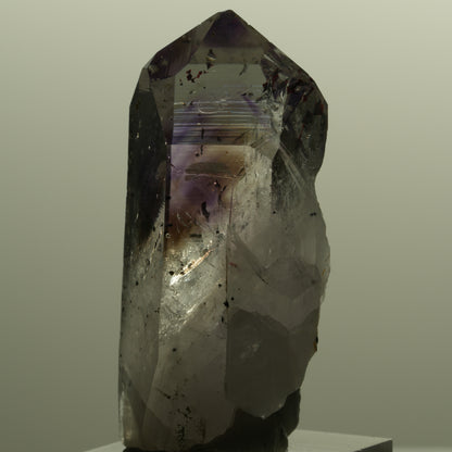 Harlekin Lemurian Phantom Amethyst mit Epidot Streep Mine, Namibia 54*26*20mm #15144