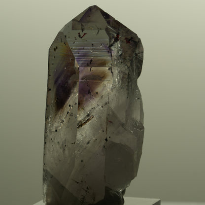 Harlekin Lemurian Phantom Amethyst mit Epidot Streep Mine, Namibia 54*26*20mm #15144