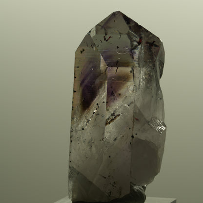 Harlekin Lemurian Phantom Amethyst mit Epidot Streep Mine, Namibia 54*26*20mm #15144