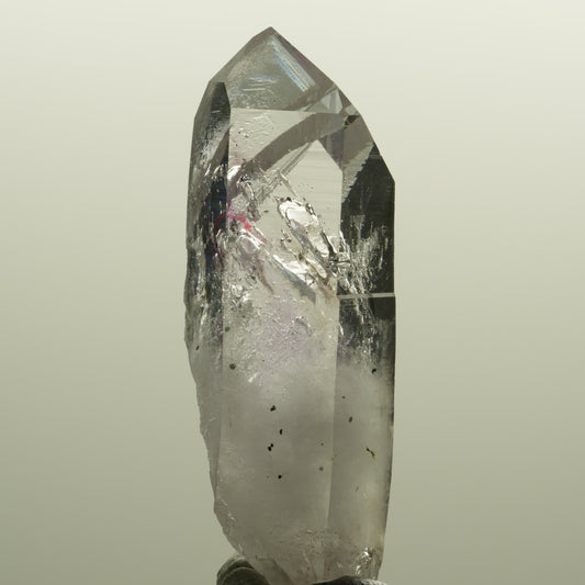 Enhydro Skelett Phantom Amethyst mit Hämatit, 1x Blase Streep Mine, Namibia 54*18*18mm #15145