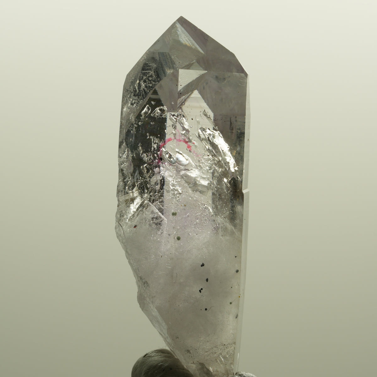 Enhydro Skelett Phantom Amethyst mit Hämatit, 1x Blase Streep Mine, Namibia 54*18*18mm #15145