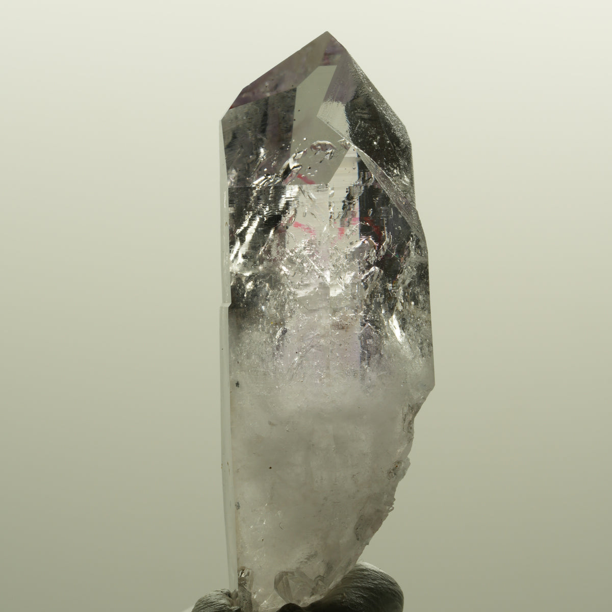 Enhydro Skelett Phantom Amethyst mit Hämatit, 1x Blase Streep Mine, Namibia 54*18*18mm #15145