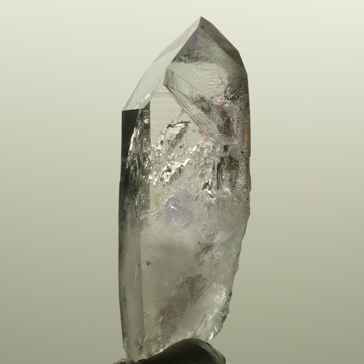 Enhydro Skelett Phantom Amethyst mit Hämatit, 1x Blase Streep Mine, Namibia 54*18*18mm #15145
