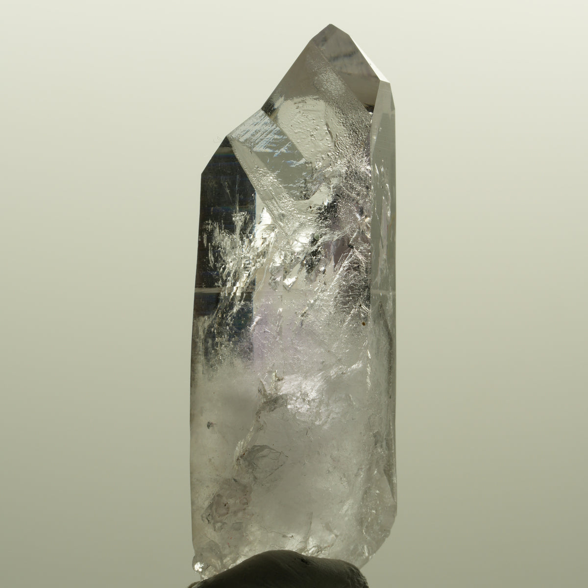 Enhydro Skelett Phantom Amethyst mit Hämatit, 1x Blase Streep Mine, Namibia 54*18*18mm #15145
