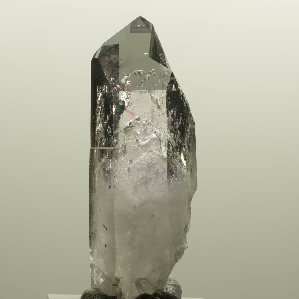 Enhydro Skelett Phantom Amethyst mit Hämatit, 1x Blase Streep Mine, Namibia 54*18*18mm #15145