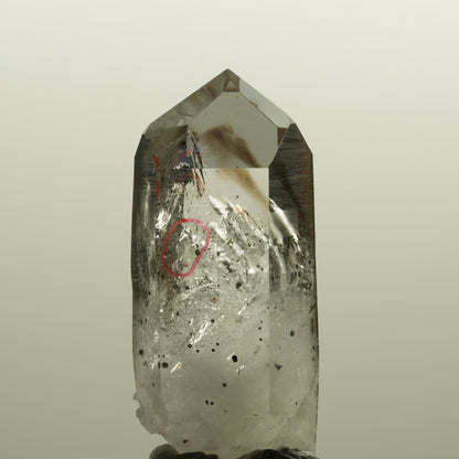 Enhydro Harlekin Lemurian Phantom Amethyst, Epidot 2x Blase Streep Mine Namibia 49*22*19mm #15146