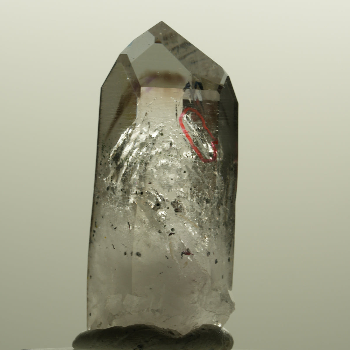 Enhydro Harlekin Lemurian Phantom Amethyst, Epidot 2x Blase Streep Mine Namibia 49*22*19mm #15146