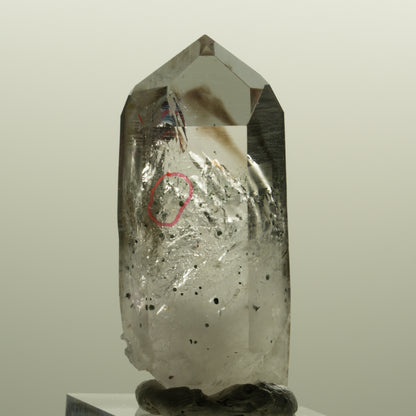 Enhydro Harlekin Lemurian Phantom Amethyst, Epidot 2x Blase Streep Mine Namibia 49*22*19mm #15146